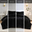 3 pièces, noir, très grand, ultra doux, fausse fourrure, édredon, texture moelleuse du cordon, sensation luxueuse, très grand lit, rembourrage, couvre-oreillers assortis