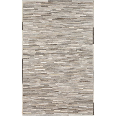 Leather Geometric Indoor Rug