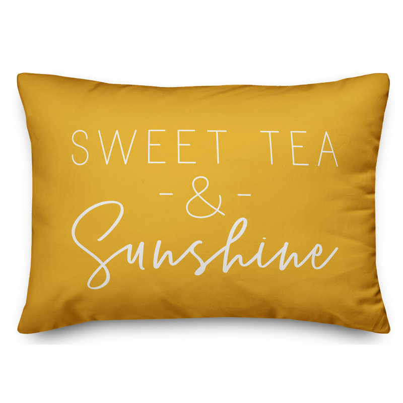  Outdoor Rectangular Pillow Cover & Insert, Yellow