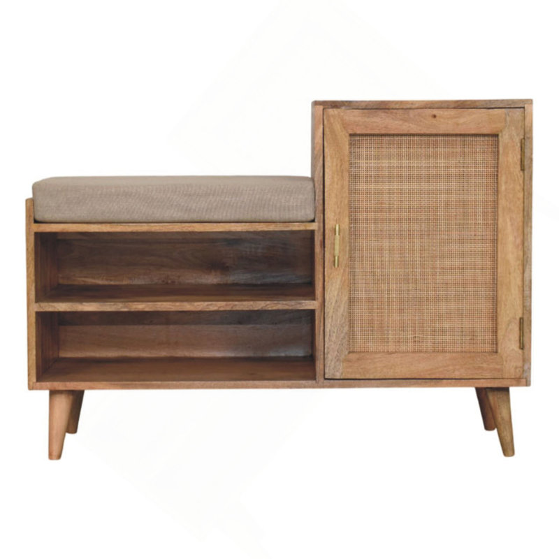 2 Slot Oak-ish Bench Unit