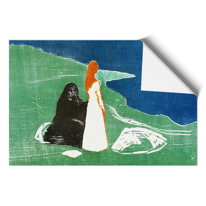 Two Women on the Shore by Edvard Munch - Frameless Print, 42cm H x 59cm W x 0.1cm D