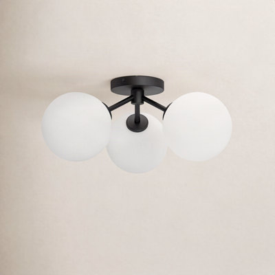 Luanda Glass Semi Flush Mount