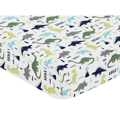 Drap-housse pour lit de bébé Mod Dino