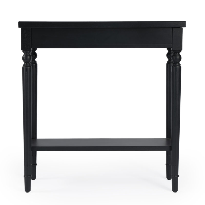 Aubrey Console Table, Distressed Plum Black