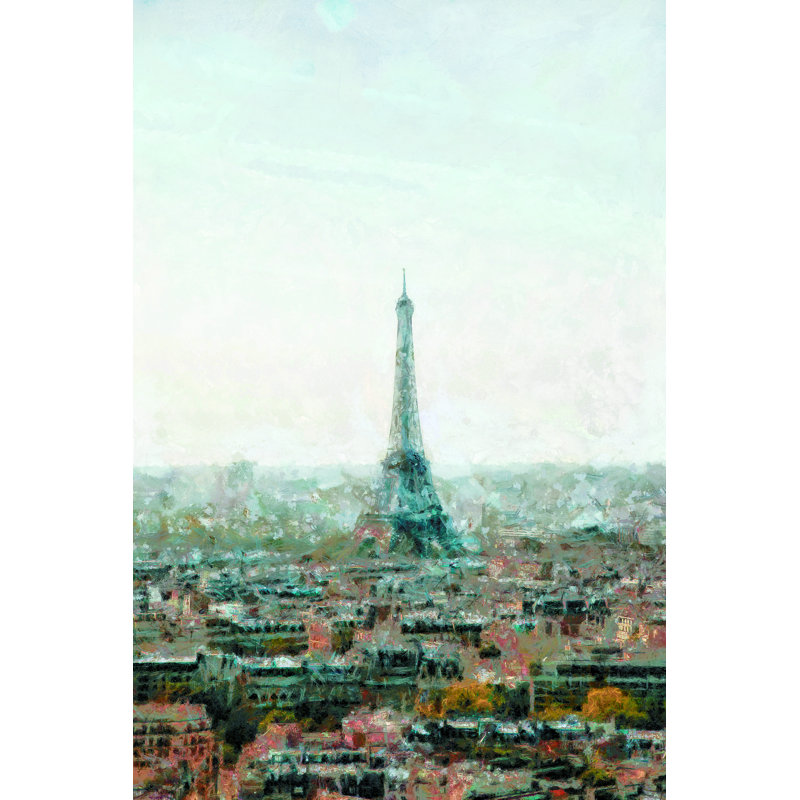 Eiffel 2 - Wrapped Canvas Painting, 30cm H x 46cm W x 3.8cm D