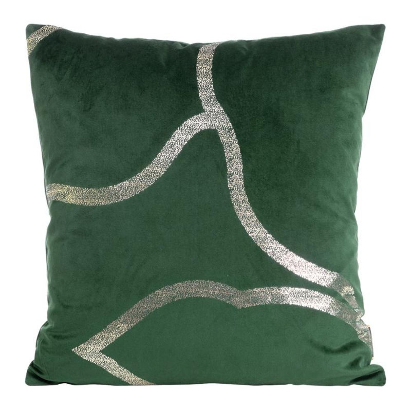 Fabric Zip Square Oxford pillowcases, Dark Green