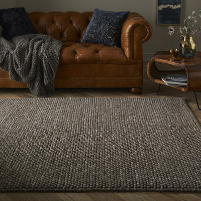 Hitchita Solid Colour Hand Woven Area Rug