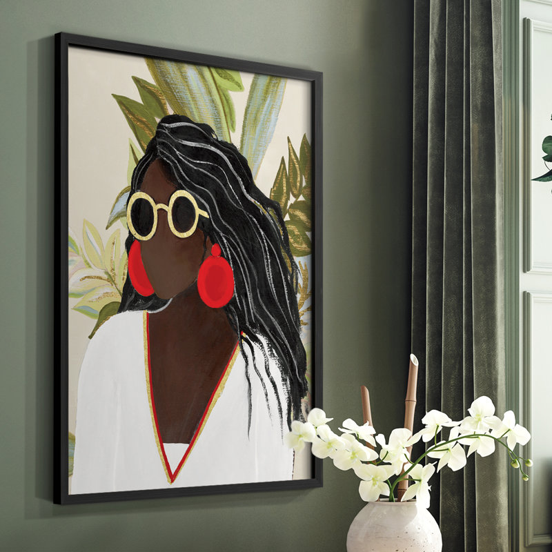 «All That Beauty II», reproduction encadrée - bois massif, Noir, H 28 po x l 22 po