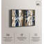 Ensemble de toiles « Abstract Blue Circles » – Ensemble de décorations murales modernes par Art Remedy, cadre noir, 10 x 15-670079053-670079088