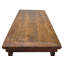 62" Long Antique Brown Console Table