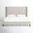 Cognac Upholstered Wingback Bed-702221605
