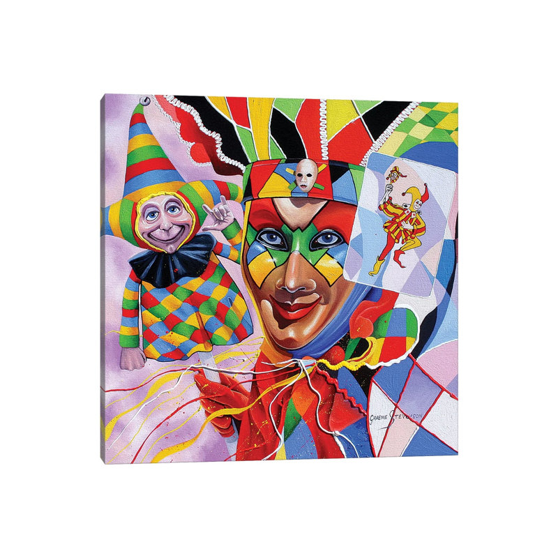To Love A Joker by Graeme Stevenson - Gallery-Wrapped Canvas Giclée on Canvas, 30.48 cm H x 30.48 cm W, No Frame