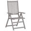 Chaise de patio en acacia avec coussin-286285186