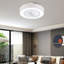 Ventilateur de plafond avec lumières DEL Rumelange
