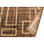 Tapis brun à motif abstrait Jep