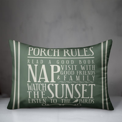 Outdoor Reversible Throw Pillow