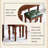 47.24"American-style brown sideboard with flip-up vanity top