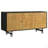 Madrid Natural And Black 3-Door Accent Cabinet