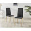Ameka Luxury Velvet Modern Tall Back Dining Chairs with Metal Legs & Diamond Stitching-1230209380-1230209402