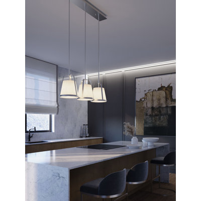 Lizzette 3-Light Linear Pendant - 60W
