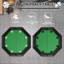 Collapsible Octagon Poker Table for 8 Players – Green Casino Style Waterproof Felt, Padded Armrests, Stable Metal Legs, 8 Cup Holders for Home Game Nights & Parties