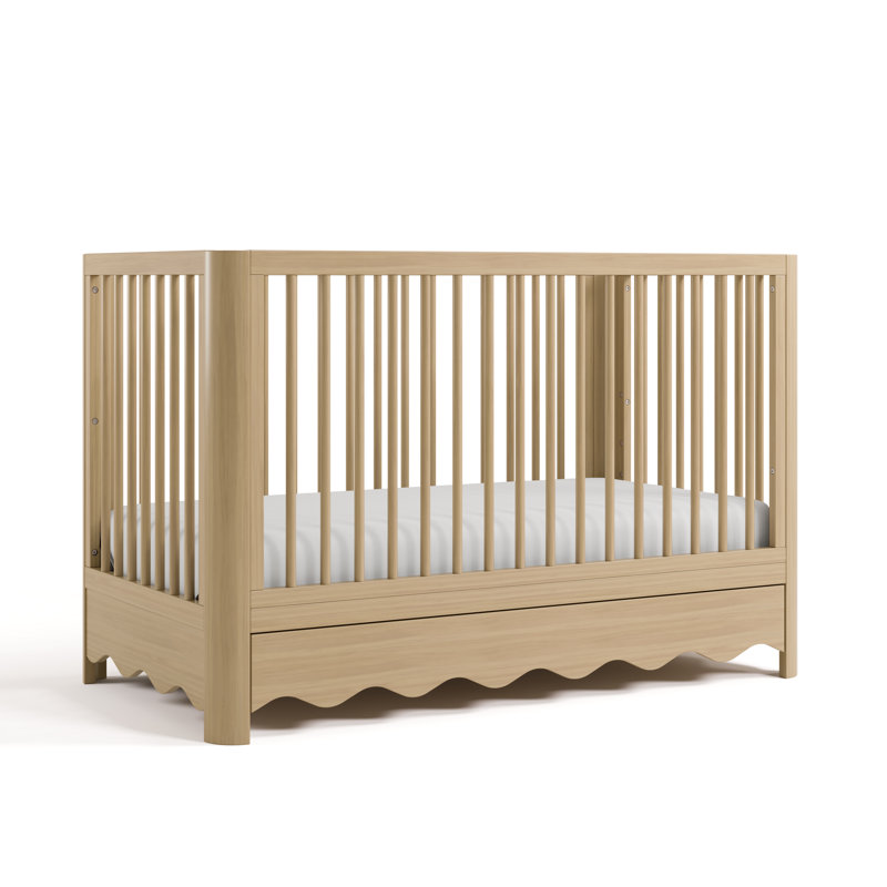 Casablanca 5-In-1 Convertible Crib With Mattress, Driftwood