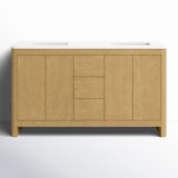 Raye 60'' Double Bathroom Vanity with Quartz Top