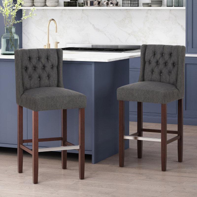 Tabourets de bar 30 po Modern Modern, Noir