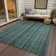 Machine Washable Indoor/Outdoor Claudian ACN1654 Teal Rug