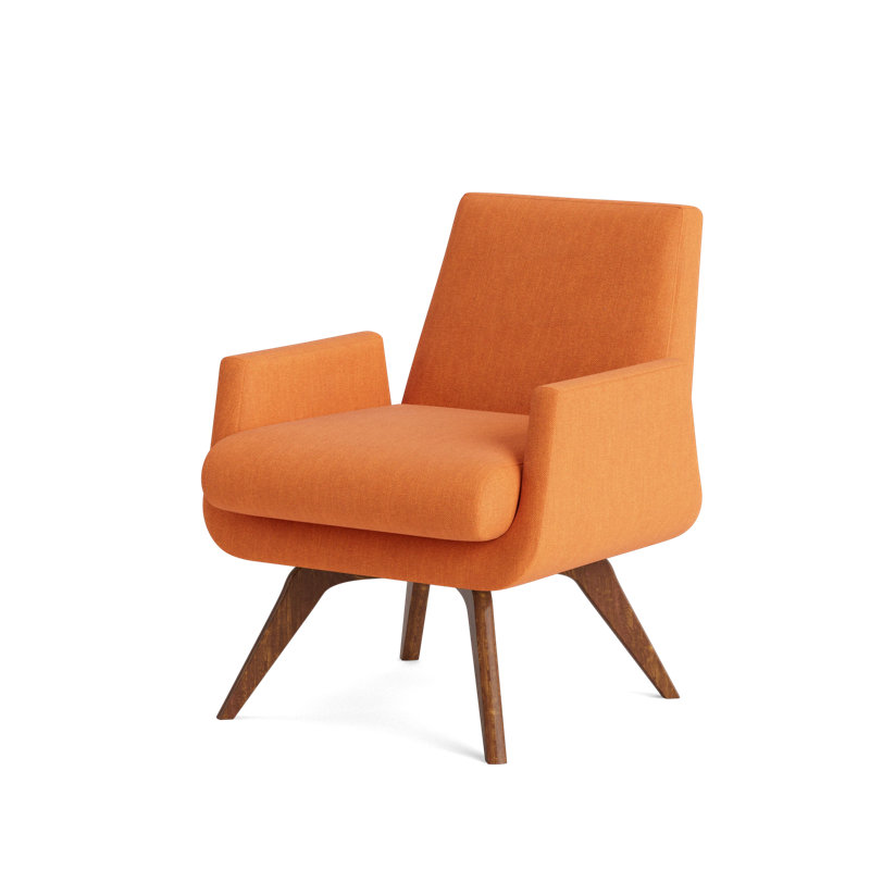 Loyd Accent Chair, Performance Weave - Carrot