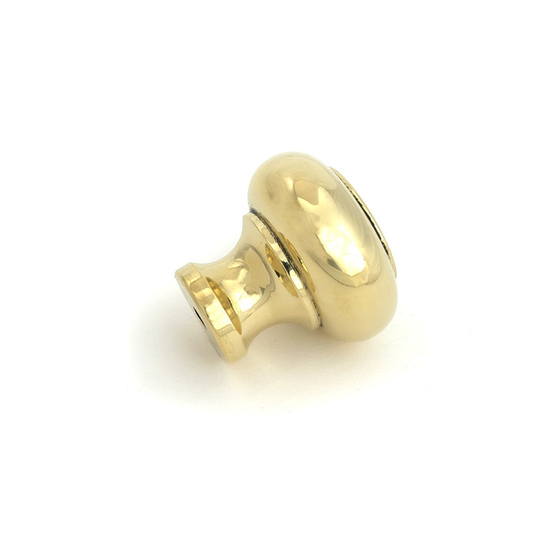 Regency Cabinet Knob, Polished Brass, 1.57" Knob Diameter