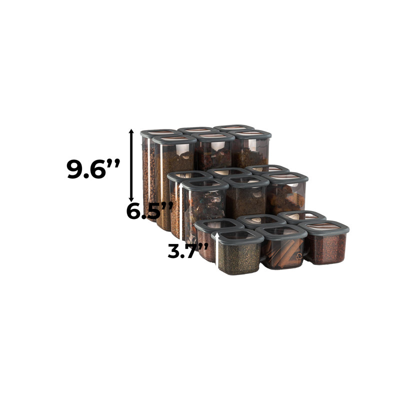Ensemble de 18 boîtes de rangement pour la cuisine