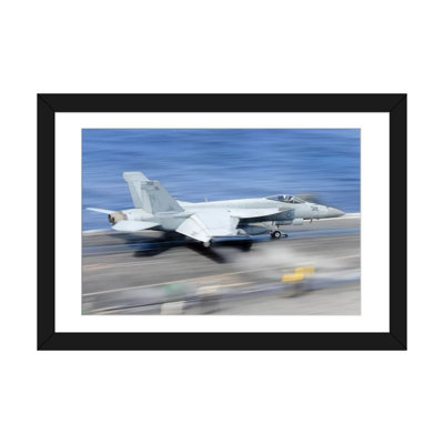 « a f/a-18e super hornet de the aircraft carrier uss george washington », reproduction de photo sur toile