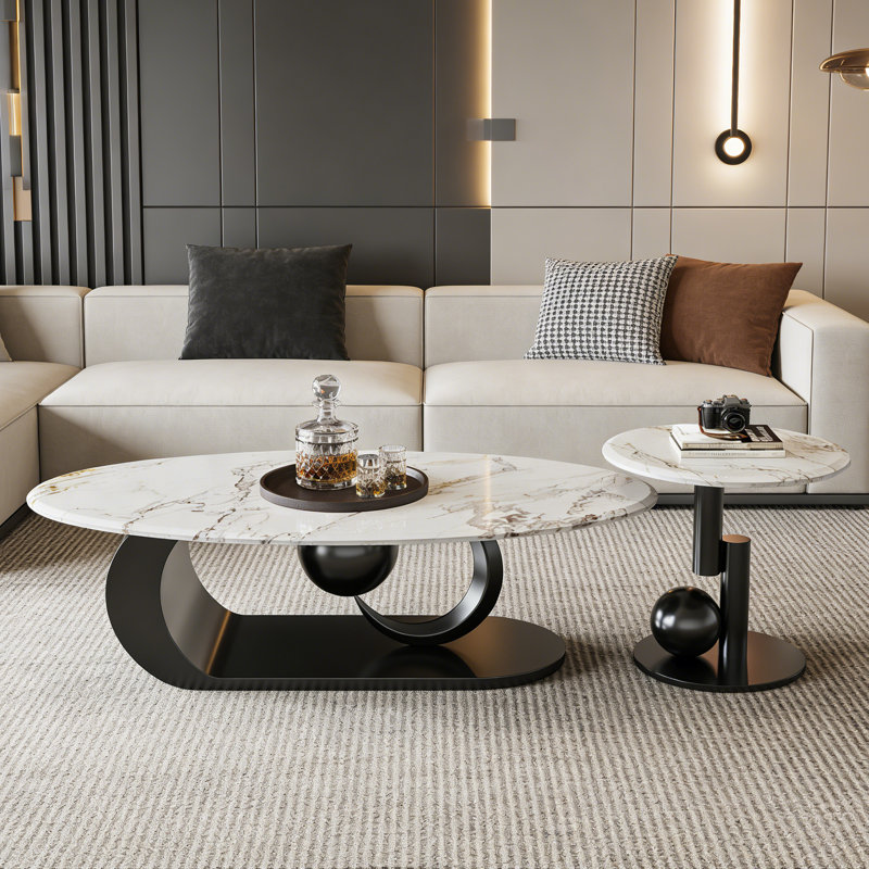 Tejada, H 15,7 po x L 51,2 po x l 27,6 po, Blanc / Brun