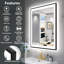 Miroir de salle de bain Tyeishia Matte-436254567