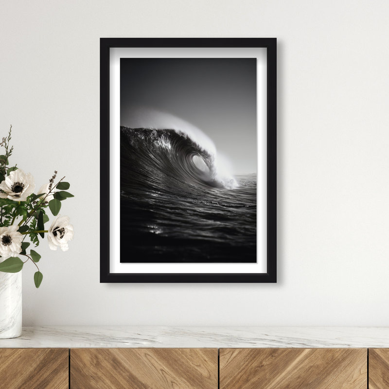 Tectonic Flow II Print by Oliver Gal, 37.5"H x 25.5"W, Black Shadowbox