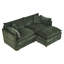 Canapé-lit en chenille moderne avec repose-pieds-1076184506-1076184505