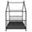 Metal House Platform Bed-1119487397