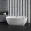 Baignoire de trempage en acrylique avec drain et plateau en bambou Streamline-75262438