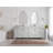 Aberdeen 84 " W Freestanding Standard Free Standing 2 Double Vanity Bathroom Vanity With Quartz Top