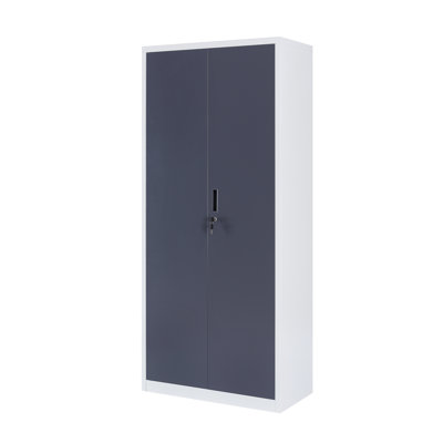 Armoire de rangement en métal à 5 tablettes de 72 po Karndeep