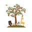 Décalcomanie murale « animaux » et « apple tree »