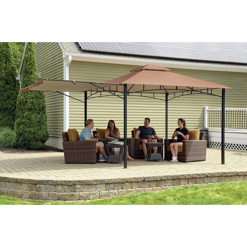 Redwood 11 Ft. W x 11 Ft. D Steel Patio Gazebo Gazebo