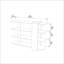 75cm H x 120cm W Particle Board / Chipboard Bookcase-1601440623