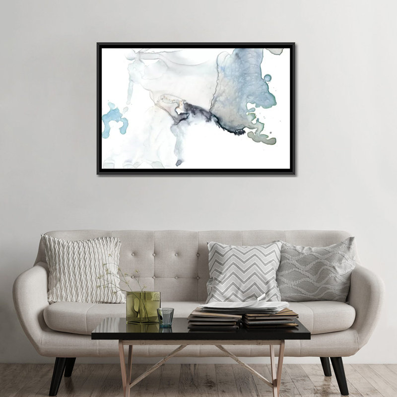 Bloom Bloom II par Jennifer Goldberger, reproduction sur toile tendue, Toile avec cadre noir, Pas de tapis