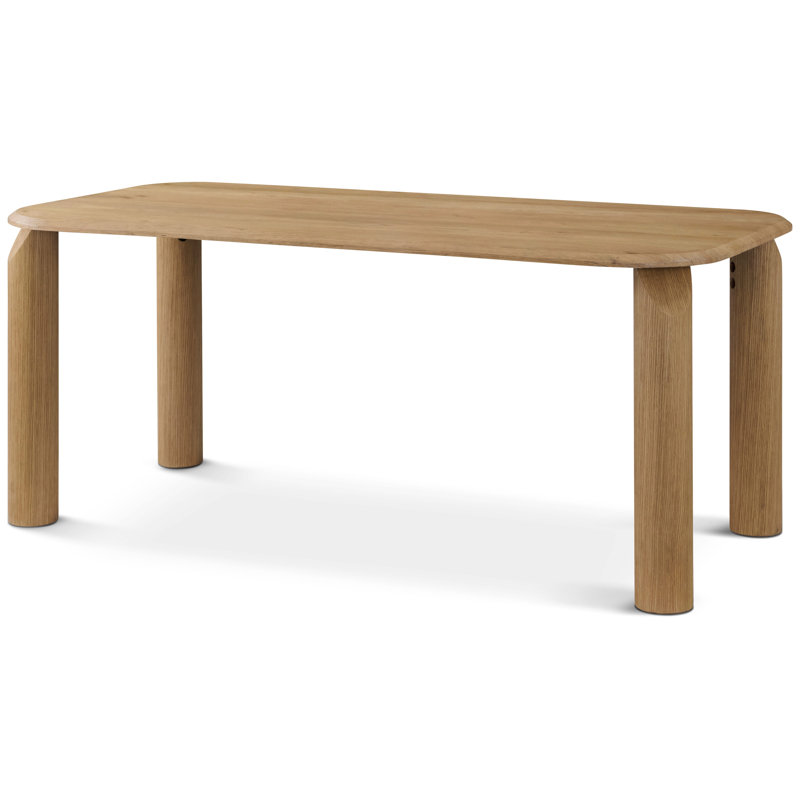Vienna Dining Table, Natural, 30" H x 70.87" L x 35.43" W