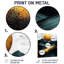 «Sunrise On Golden Emerald Mountains Horizon IV», art mural en métal-890504776