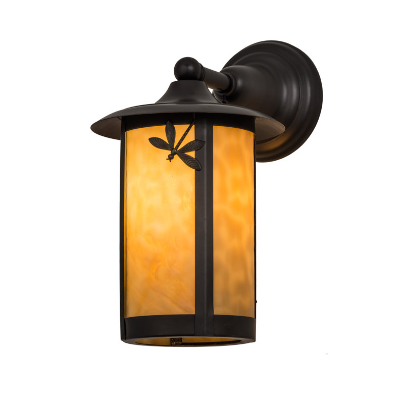 Rustic Lodge 1 - Light Outdoor Wall Lantern, 13"H x 8"W x 11"D