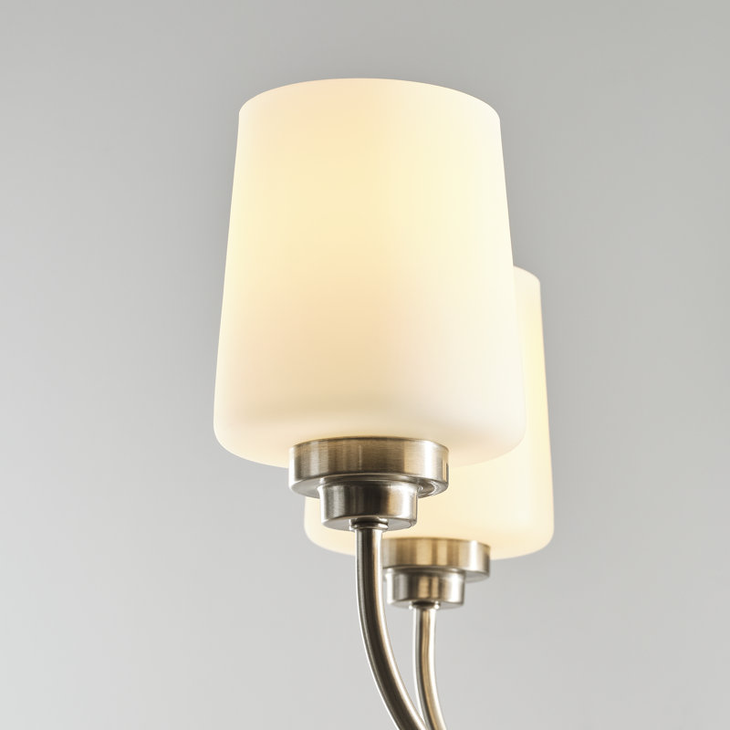 Lustre classique / traditionnel à 5 lumières Windom, Non, Nickel brossé