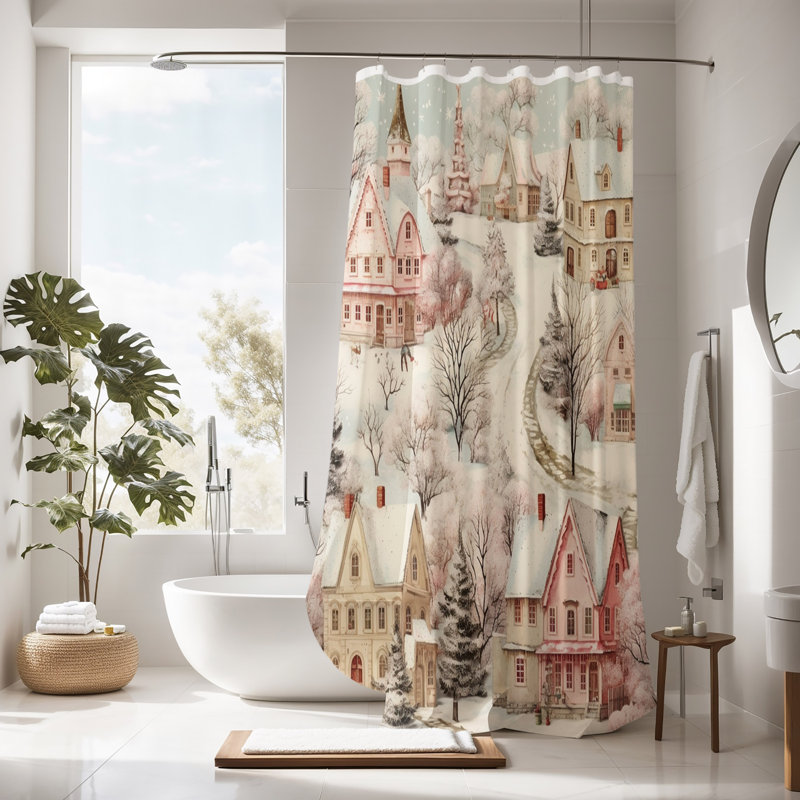 Shower Curtain, 72" H x 70" W